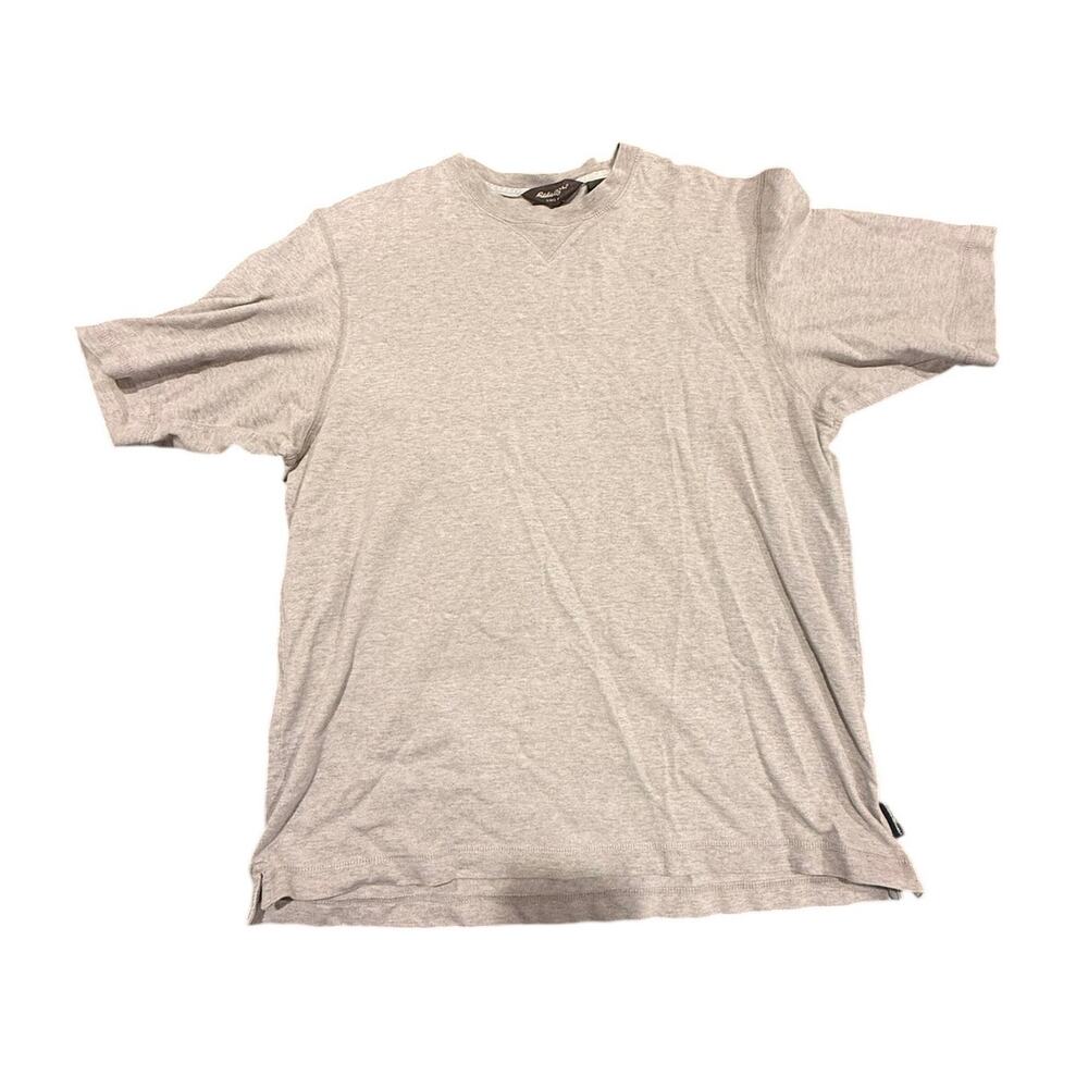 Eddie Bauer Men's Size Medium Gray Short Sleeve Crew Neck T-Shirt Vintage 90s